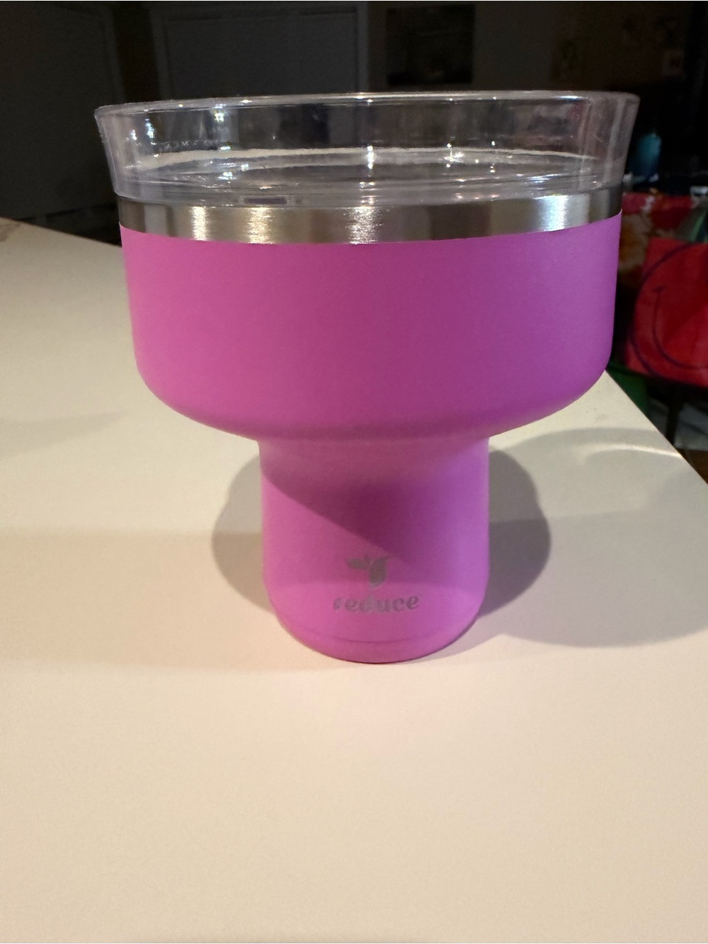 NEVER USED - Pink Insulated Stemmed Tumbler -